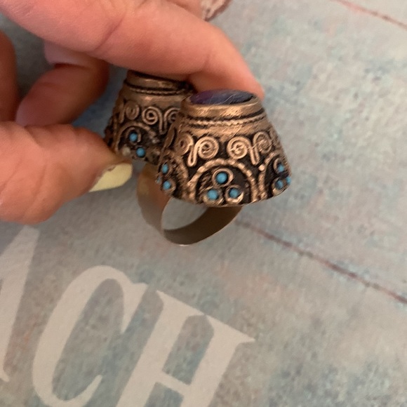 Vintage Himalayan Tibetan ring 7 preowned - Picture 6 of 12